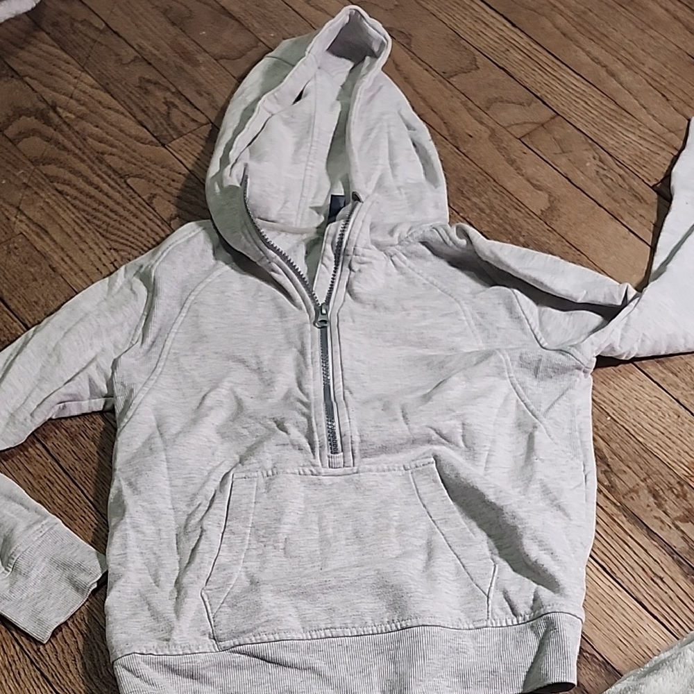 Nike Kids Heather Gray Zip-Up Hoodie